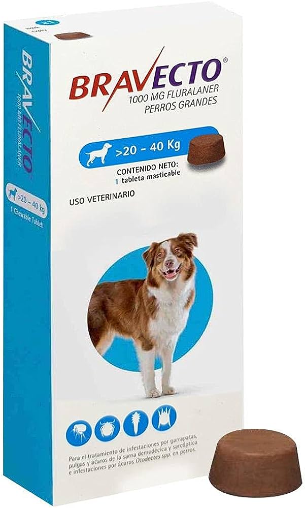 Bravecto Tablet For Large Dogs - 20kg to 40kg Bravecto Tablet For Large Dogs - 20kg to 40kg